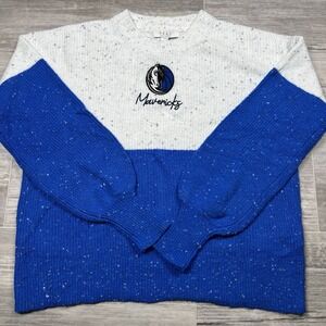 $99 WEAR Erin Andrews Dallas Mavericks Women's 2XL Embroidered Knit Sweater NEW